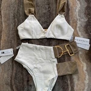Empress- Catherine Maaskant- Off White/Nude Brazilian Bikini, 2 Piece Swimsuit